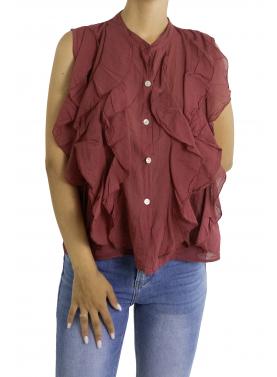 Camicia con volant